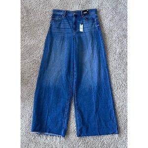 Express Relaxed Wide Leg Super High Rise Denim Jeans 12R NWT